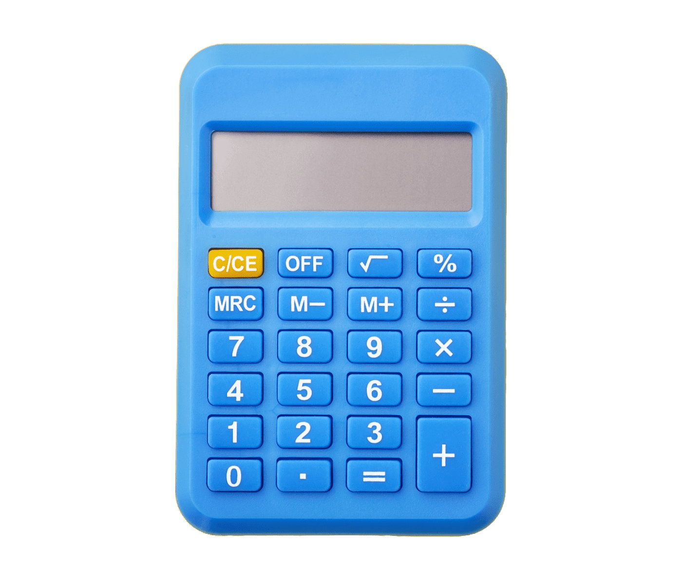 calculatrice bleue
