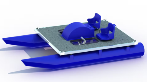 PÉDALO ROTOPLAST 2 PLACES BLEU