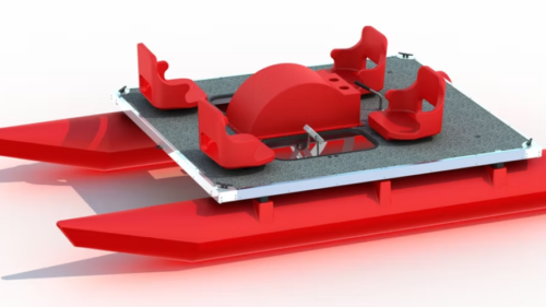 PÉDALO ROTOPLAST 4 PLACES ROUGE